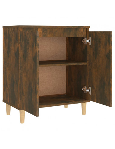 Credenza Rovere Fumo 60x35x70 cm in Legno Multistrato