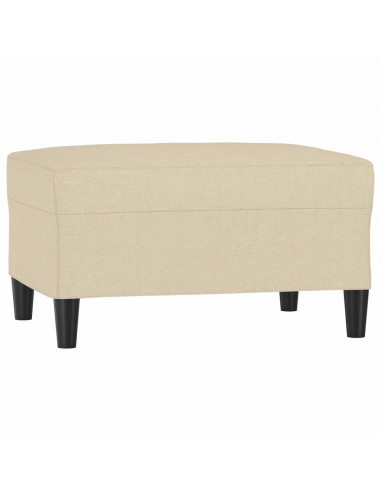 Poggiapiedi Crema 70x55x41 cm in Tessuto