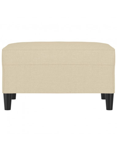 Poggiapiedi Crema 70x55x41 cm in Tessuto
