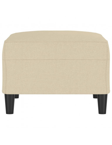 Poggiapiedi Crema 70x55x41 cm in Tessuto
