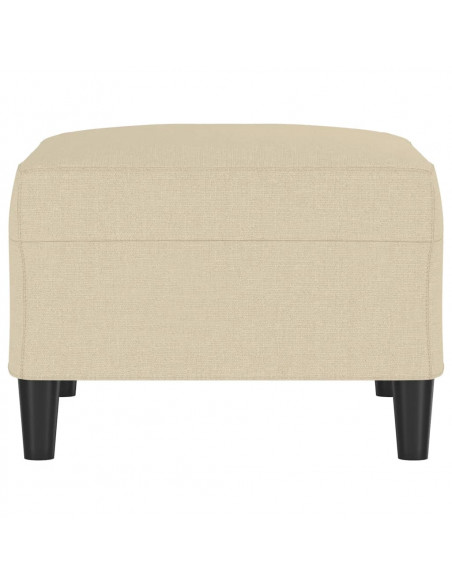 Poggiapiedi Crema 70x55x41 cm in Tessuto