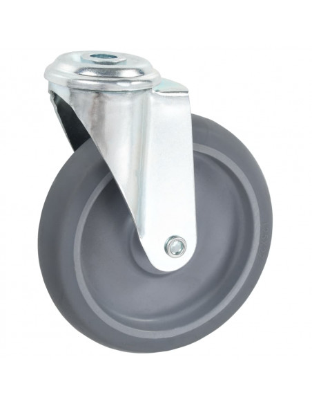 Ruote Girevoli con Foro per Bullone 32 pz 125 mm