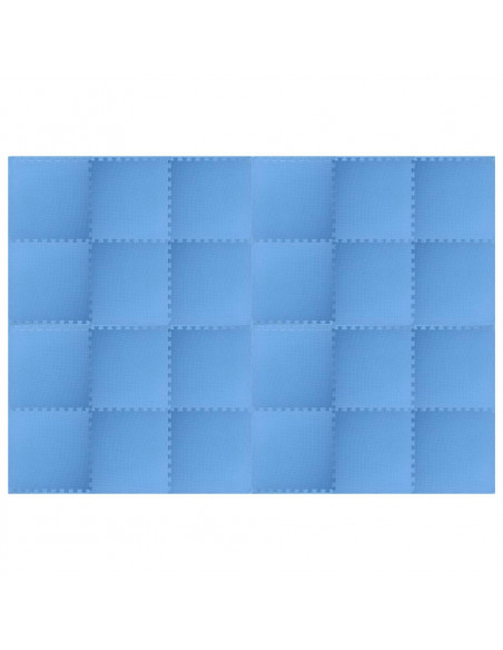 Tappetino a Incastro 24 pz 8,64 m² in Schiuma EVA Blu