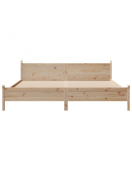 Letto senza Materasso 180x200 cm in Legno Massello di Pino