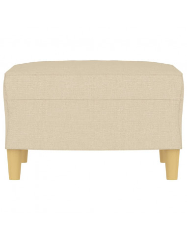 Poggiapiedi Crema 60x50x41 cm in Tessuto