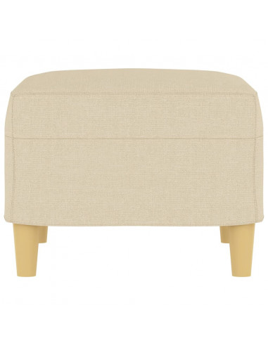 Poggiapiedi Crema 60x50x41 cm in Tessuto