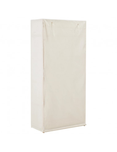 Armadio Bianco 79x40x170 cm in Tessuto