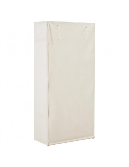 Armadio Bianco 79x40x170 cm in Tessuto