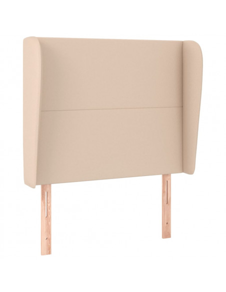 Testiera ad Orecchio Cappuccino 93x23x118/128 cm in Similpelle