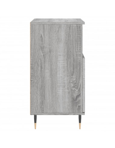 Credenze 2 pz Grigio Sonoma in Legno Multistrato