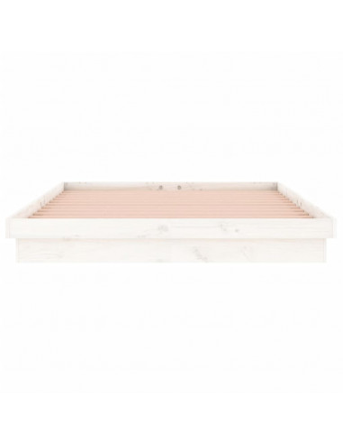 Giroletto LED Bianco 140x190 cm in Legno Massello