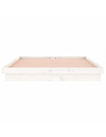Giroletto LED Bianco 140x190 cm in Legno Massello