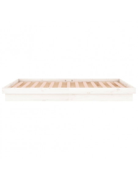 Giroletto LED Bianco 140x190 cm in Legno Massello