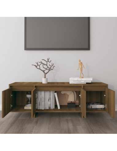 Mobile Porta TV Rovere Marrone 120x30x40,5 cm in Truciolato