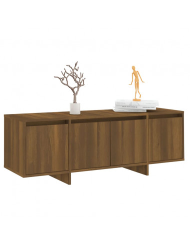 Mobile Porta TV Rovere Marrone 120x30x40,5 cm in Truciolato