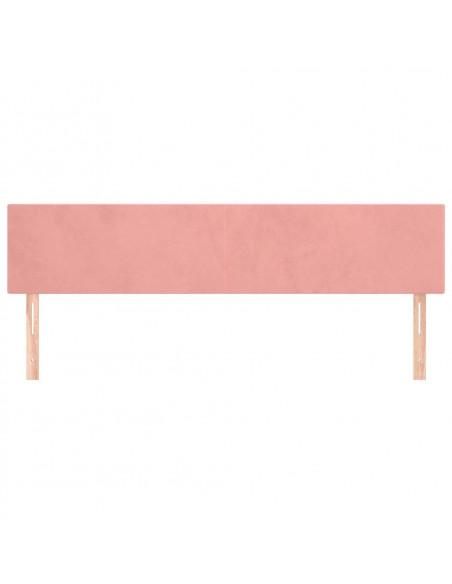 Testiere 2 pz Rosa 100x5x78/88 cm in Velluto