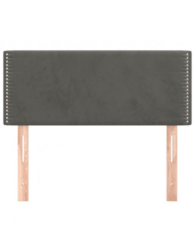 Testiera Grigio Scuro 80x5x78/88 cm in Velluto