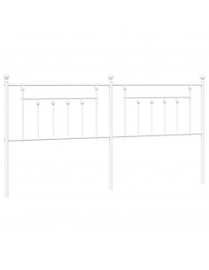 Testiera in Metallo Bianco 193 cm 2