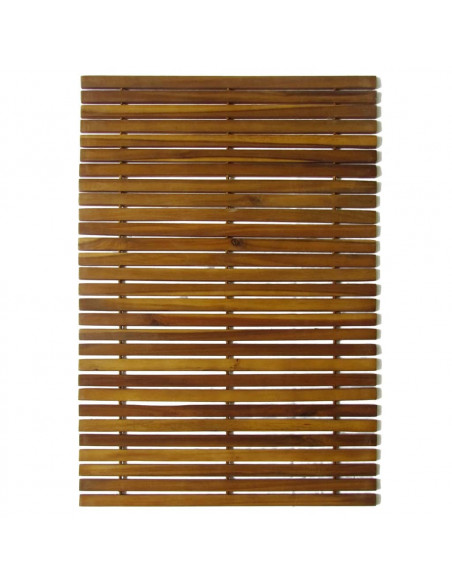 Set 2 pz Stuoia per bagno in acacia 80 x 50 cm