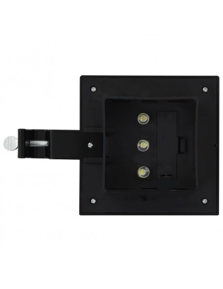 Lampade Solari da Esterno 12 pz LED Quadrate 12 cm Nere