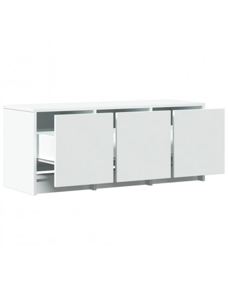 Mobile Porta TV con LED Bianco 97x34x40 cm in Truciolato