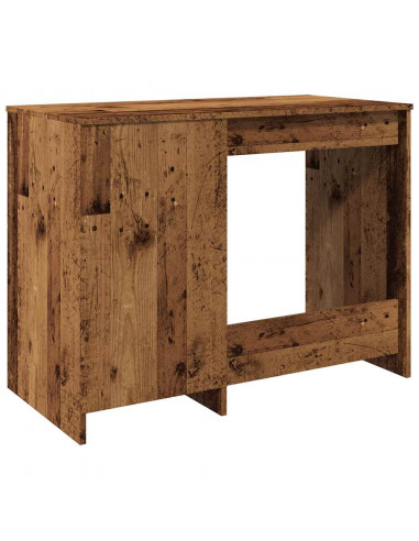 Scrivania Legno Antico 100x50x76 cm in Legno Multistrato