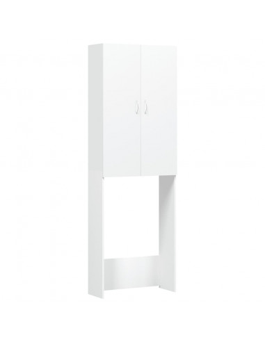 Mobile per Lavatrice Bianco 64x25,5x190 cm