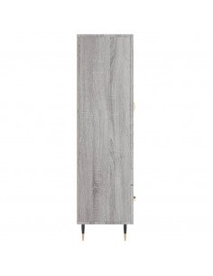 Credenza Grigio Sonoma 69,5x31x115 cm in Legno Multistrato 2