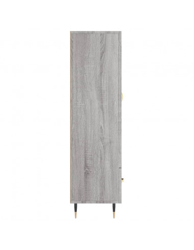 Credenza Grigio Sonoma 69,5x31x115 cm in Legno Multistrato