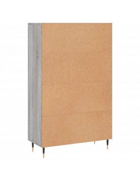 Credenza Grigio Sonoma 69,5x31x115 cm in Legno Multistrato