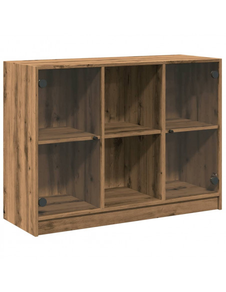 Credenza Rovere Artigianale 102x37x75,5 cm in Legno Multistrato