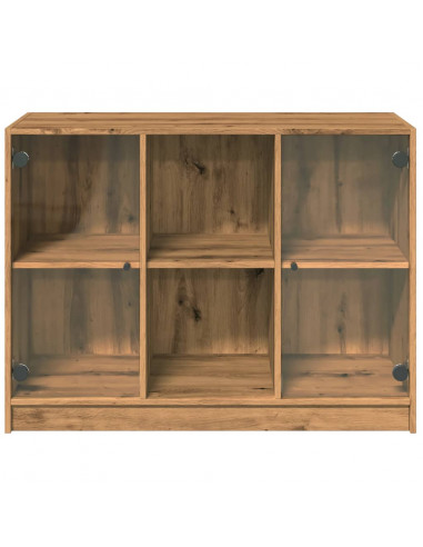 Credenza Rovere Artigianale 102x37x75,5 cm in Legno Multistrato