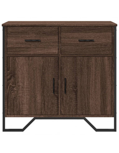 Credenza Rovere Marrone 79,5x35,5x74,5 cm in Legno Multistrato