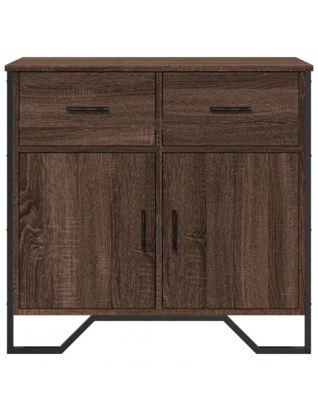 Credenza Rovere Marrone 79,5x35,5x74,5 cm in Legno Multistrato