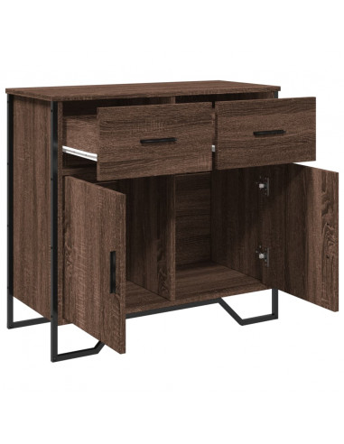 Credenza Rovere Marrone 79,5x35,5x74,5 cm in Legno Multistrato
