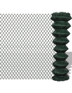 Recinzione a Rete in Acciaio 1,5x25 m Verde 2