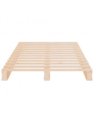Letto a Pallet 90x200 cm in Legno Massello di Pino