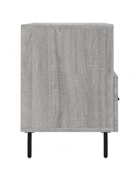 Mobile Porta TV Grigio Sonoma 80x36x50 cm in Legno Multistrato