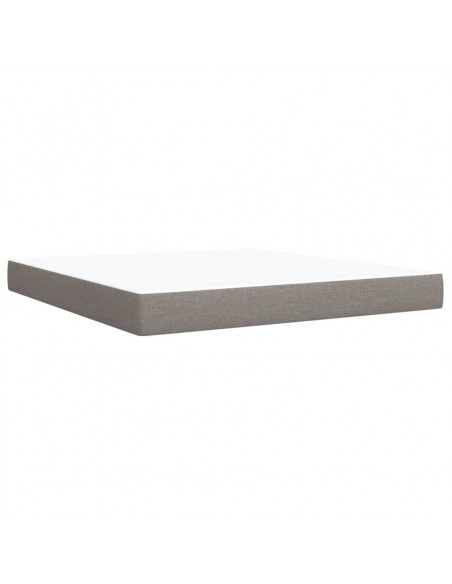 Giroletto a Molle con Materasso Tortora 180x200 cm in Tessuto