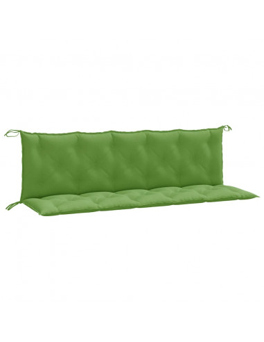 Cuscini Panca Giardino 2pz Verde Mélange 180x50x7 cm Tessuto