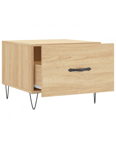 Tavolini Salotto 2pz Rovere Sonoma 50x50x40cm Legno Multistrato