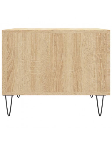 Tavolini Salotto 2pz Rovere Sonoma 50x50x40cm Legno Multistrato