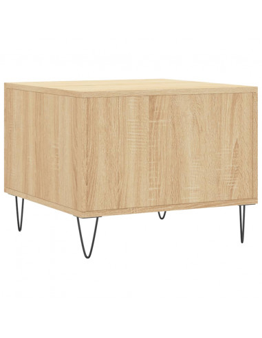 Tavolini Salotto 2pz Rovere Sonoma 50x50x40cm Legno Multistrato