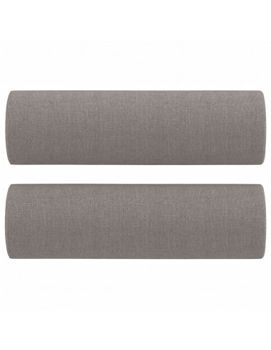 Set Divani 4 pz con Cuscini Tortora in Tessuto