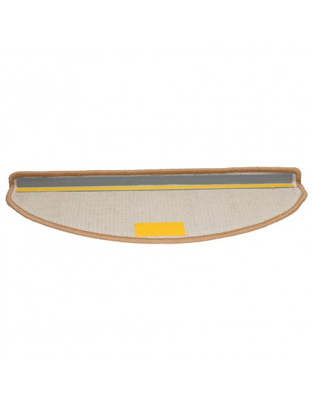 Tappetini per Scale 15 pz Beige 65x21x4 cm