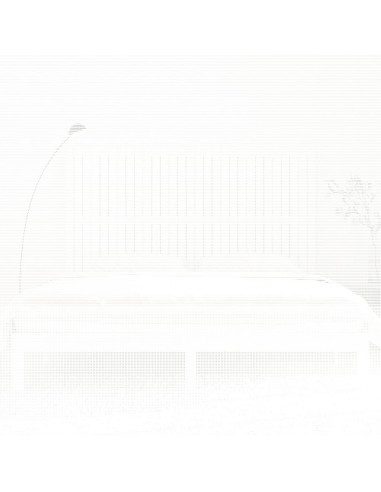 Testiera da Parete Bianca 185x3x110 cm Legno Massello di Pino