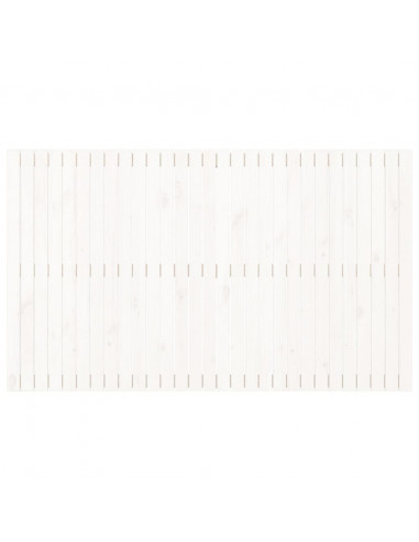 Testiera da Parete Bianca 185x3x110 cm Legno Massello di Pino