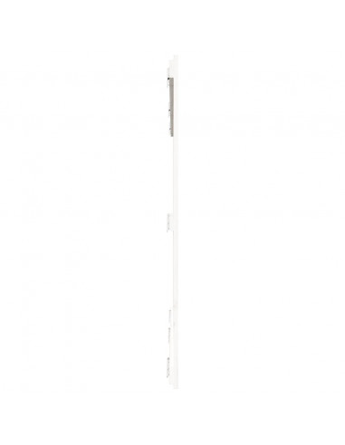 Testiera da Parete Bianca 185x3x110 cm Legno Massello di Pino