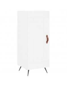 Credenza Bianca 34,5x34x180 cm in Legno Multistrato 2