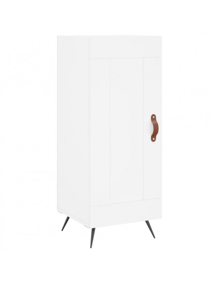 Credenza Bianca 34,5x34x180 cm in Legno Multistrato